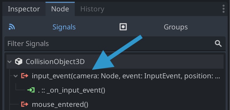 an image showing an input_event signal connection